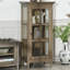 Image couleur solide + bois manufacturé + vitrines