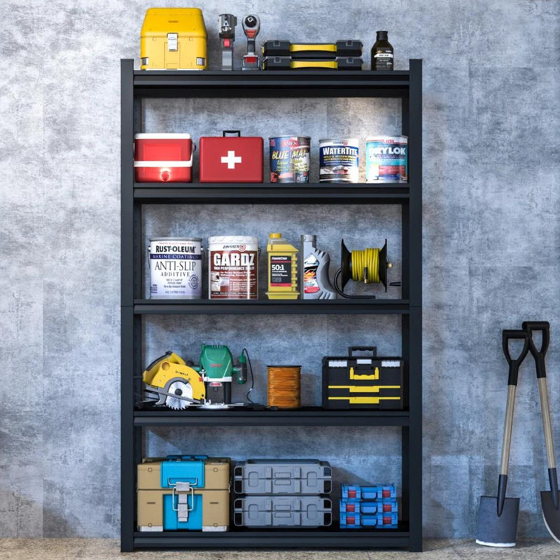 Tablette de garage réglable à 5 niveaux Kalob, H 72 po x l 35 po x P 16 po