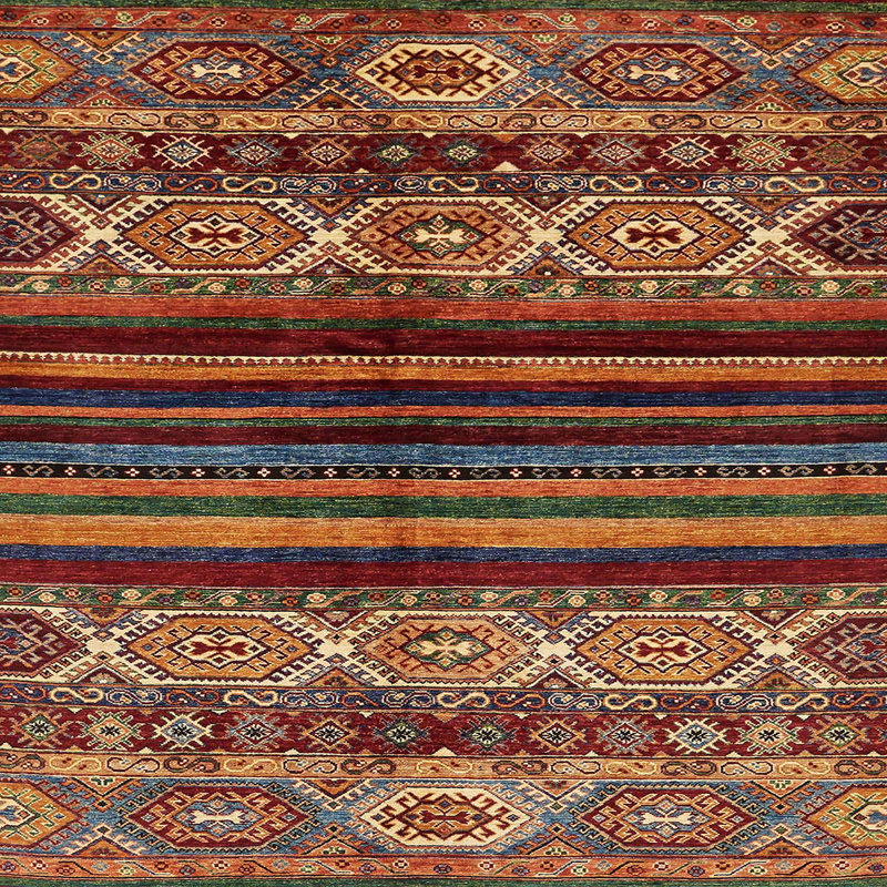 19 - Tapis abstrait moderne 600, Carré 6 pi