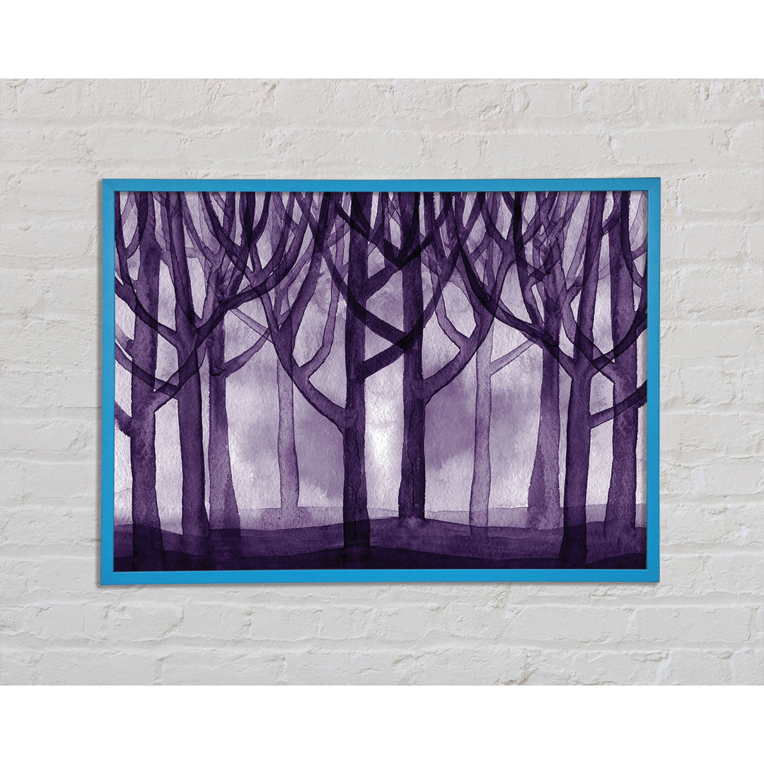 Purple Woodland - Einzelner Bilderrahmen Kunstdrucke