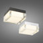Plafonnier encastré à DEL Box Box pour une utilisation intérieure / extérieure, diffuseur carré en acrylique, 3-CCT, à intensité variable-119307567-119307565