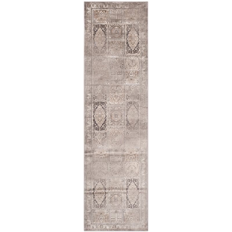 Ellsbury Oriental Viscose Hand Woven Area Rug, Rectangle 66 x 244 cm