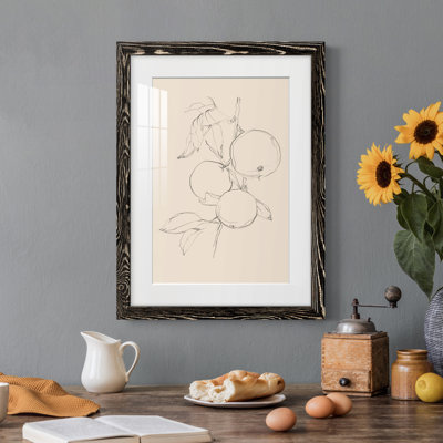 Fruit Contour Study I Premium encadré mat - prêt à être suspendu