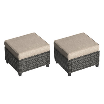 Mashawna Upholstered Outdoor Ottoman