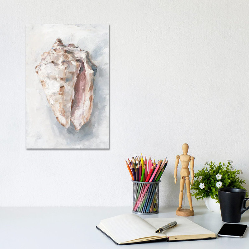White Shell Study II, 30.48cm H x 20.32cm W x 1.905cm D