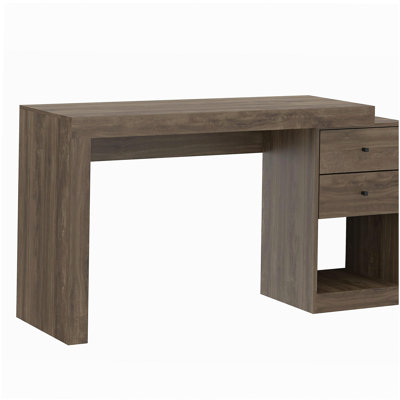 Expandable home office desk, pine