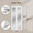80''&96''H 1-Lite Mirrored Door Solid Manufactured Wood Bi-Fold Door with Installation Hardware Kit-106948965
