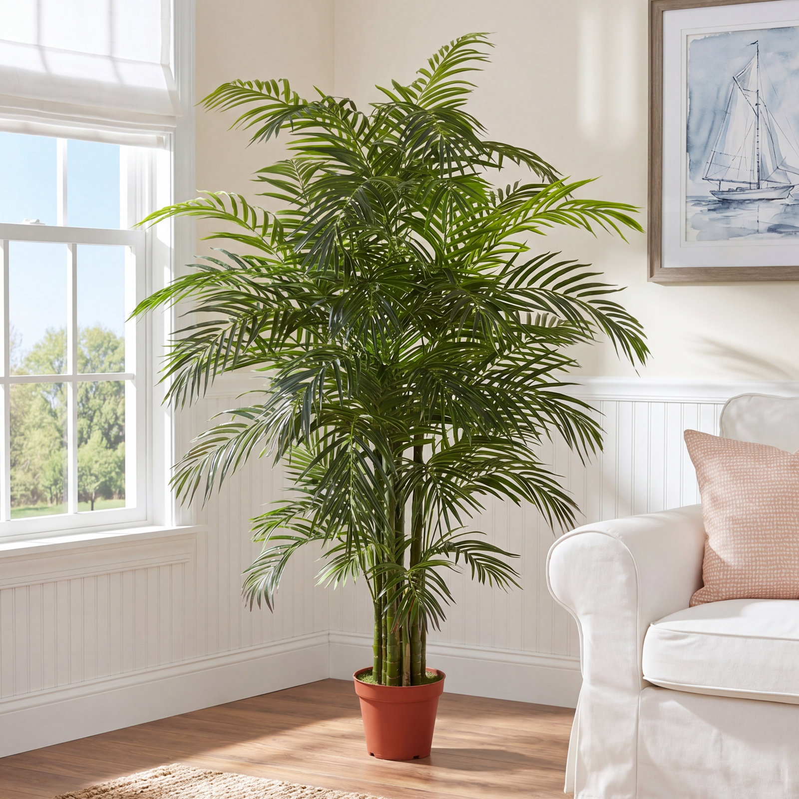 Sommer Areca Palm Tree in Pot, 78" H x 60" W x 45" D