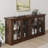 Pfarr 63" W Farmhouse Wood Sideboard with Glass Doors and Adjustable Shelves, Brown-1550988501