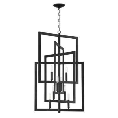 Lustre géométrique à 8 lumières Portrait