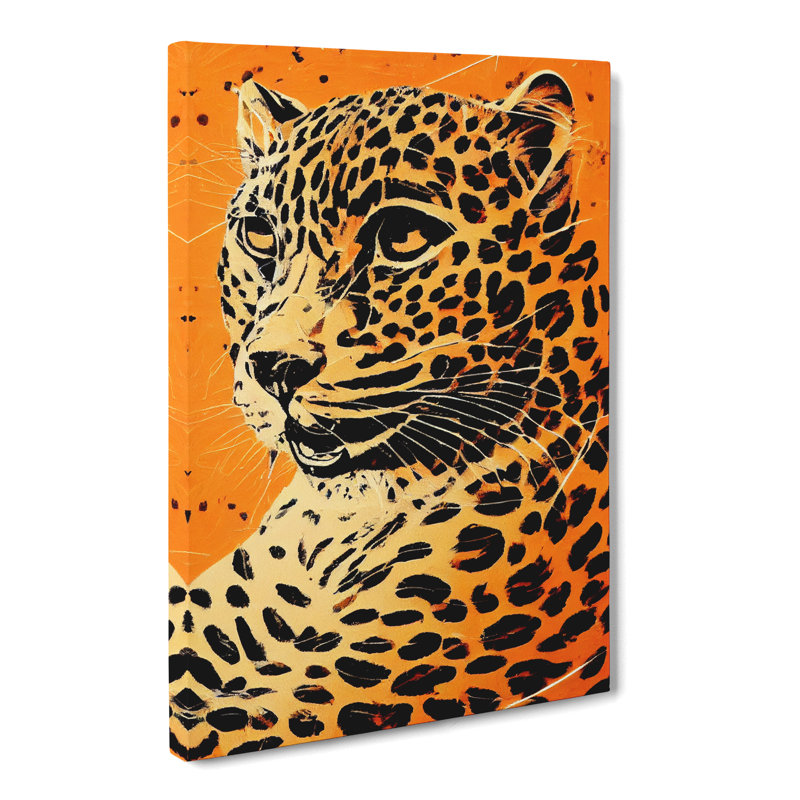 Leopard Collage - Wrapped Canvas, 76cm H x 50cm W x 3cm D