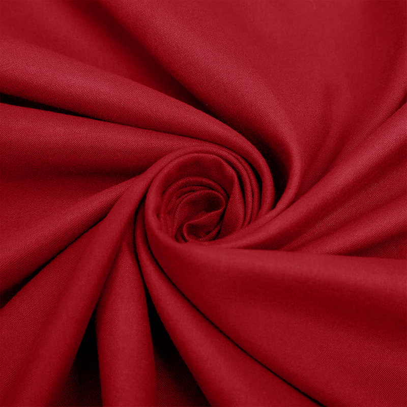 Super Soft Microfiber Fitted Sheet – 25cm Deep Pocket, Brushed Finish, Double (4'6), Red