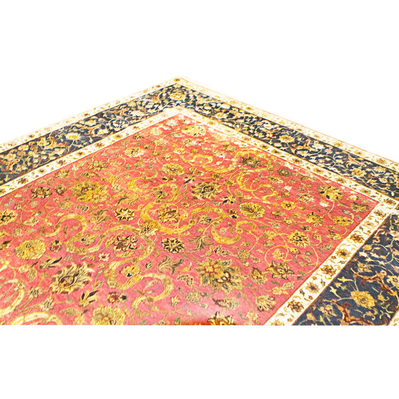 Handmade Silk and Wool Area Rug