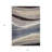 3' X 5' Blue Brown And Beige Abstract Washable Indoor Outdoor Area Rug