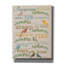 «Camping Rules White Fabric Birds» par Jean Plout, art mural sur toile, 12 po x 16 po-1617520374