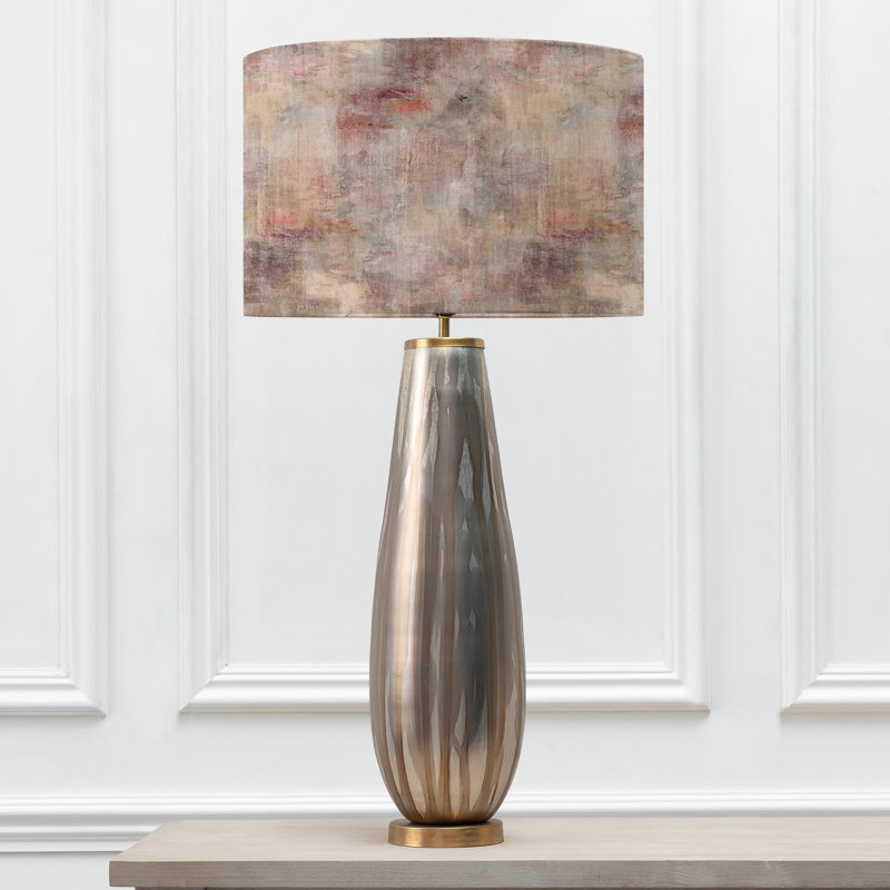 Monet Glass Table Lamp, Orange