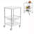 3 Tiers Wire Rolling Kitchen Utility Cart