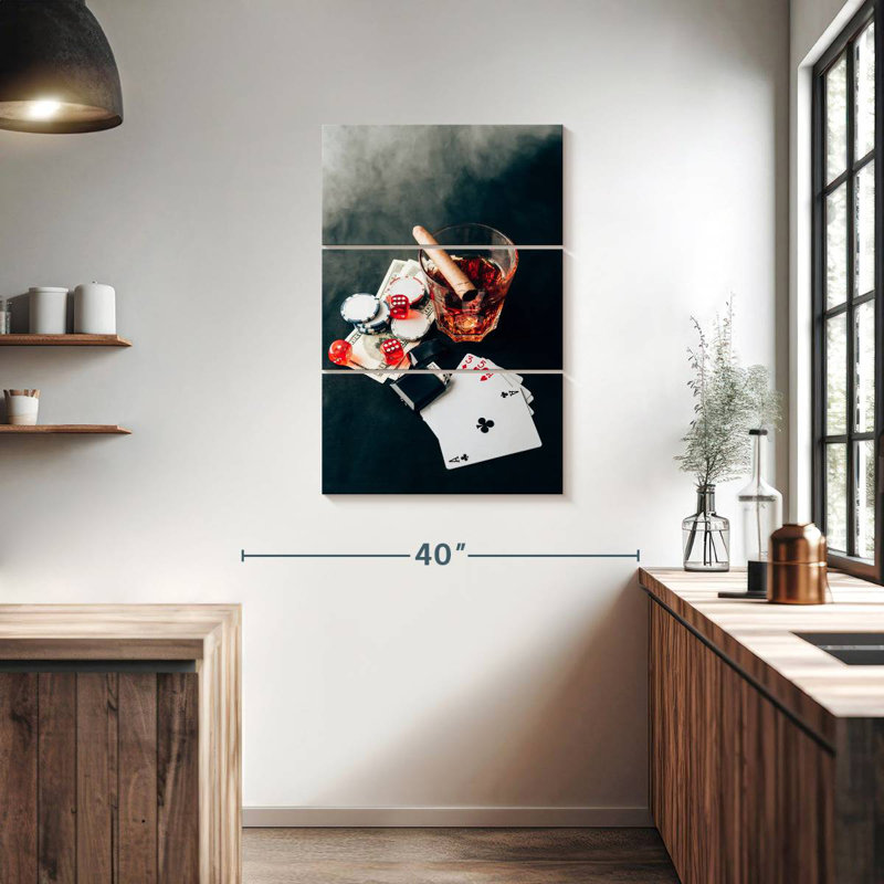 Senne Casino Cigar And Drink, 38" H x 24" W