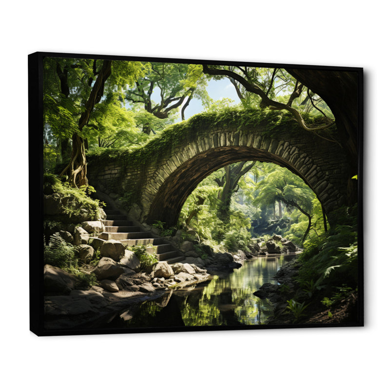 «USA Central Park Serenity», reproduction sur toile, H 34 po x l 44 po x P 1,5 po, Cadre flottant noir