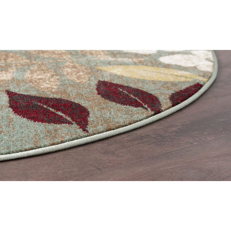 Tapis écume de mer transitionnel Highfill, Rond 7 pi 10 po
