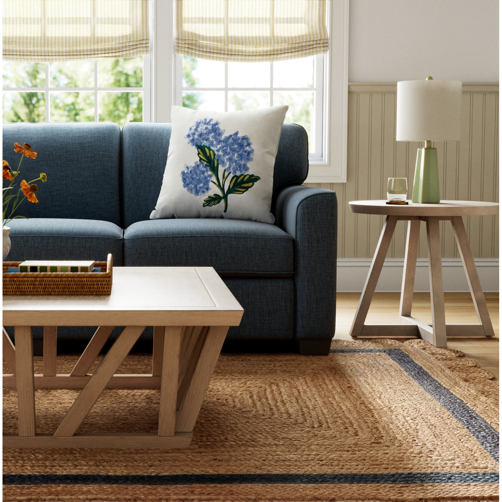 Baxley End Table, Ivory