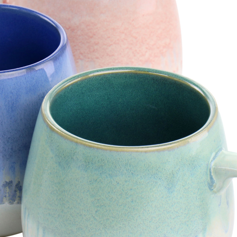 Ensemble de grandes tasses en grès 19,1 oz Ivy Bronx Avery Creek
