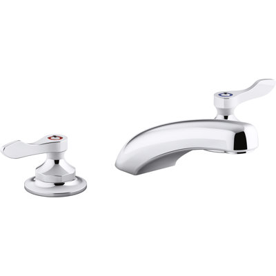 Triton Bowe 0.5 GPM Widespread Bathroom Sink Faucet with Laminar Flow and Lever Handles, Drain Not Included