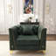 Canapé Chesterfield modulaire de luxe léger avec capitonnage à boutons fait main