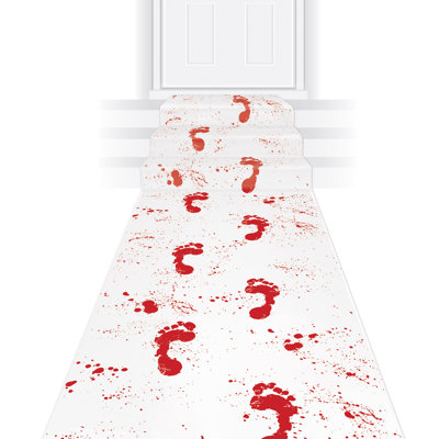 Chemin à empreintes de pied en sang Halloween