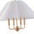 4-round cloth cover adjustable iron pendant light
