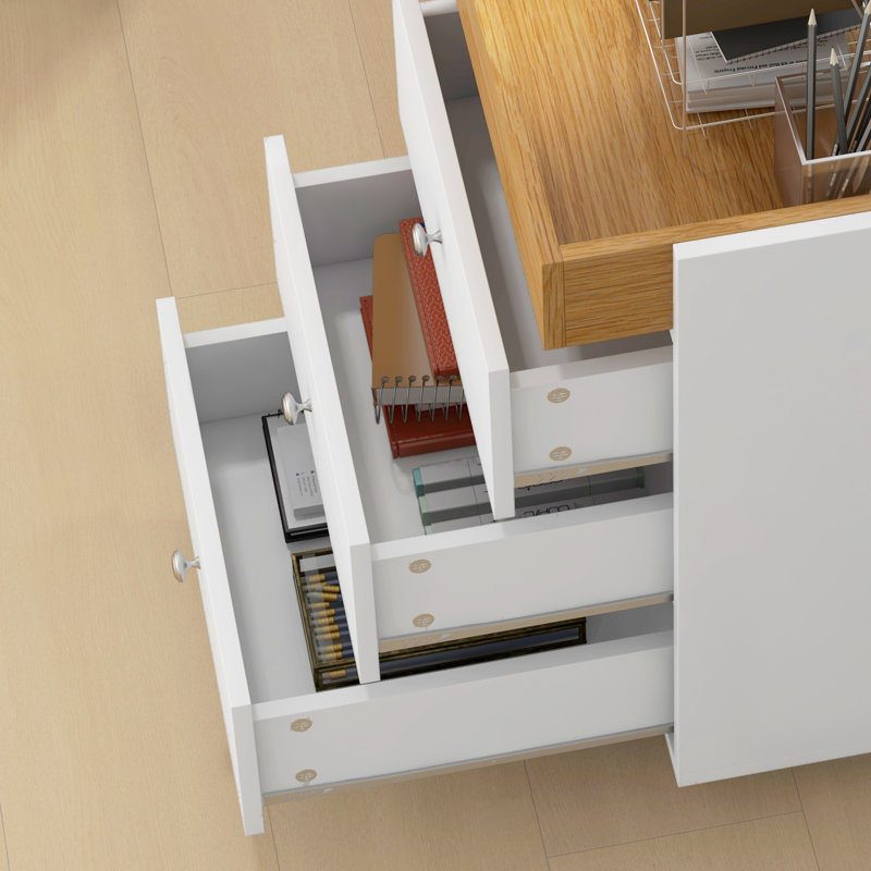 Armoire de rangement pour bureau personnel, Blanc