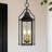 Alvester 20'' H Black and Gold Iron Outdoor Hanging Lights with Tempered Glass-1367722293