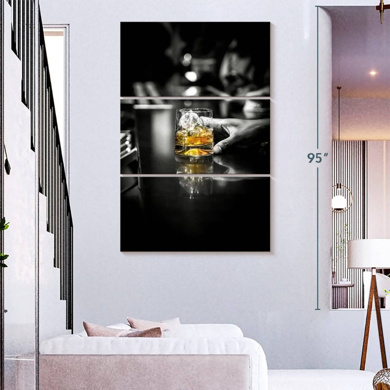 Yarlin Whiskey Bar Drink, 50" H x 32" W