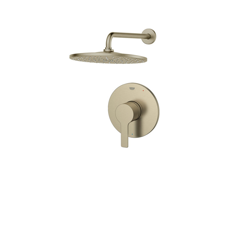 Lineare™ Shower Faucet with Rough-in Valve, Grohe Brushed Nickel
