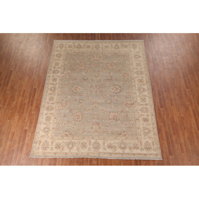 Tapis floral fait à la main Oushak 8 x 10