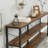 3-Tier Console Table Sofa Table with Metal Frame-855879908