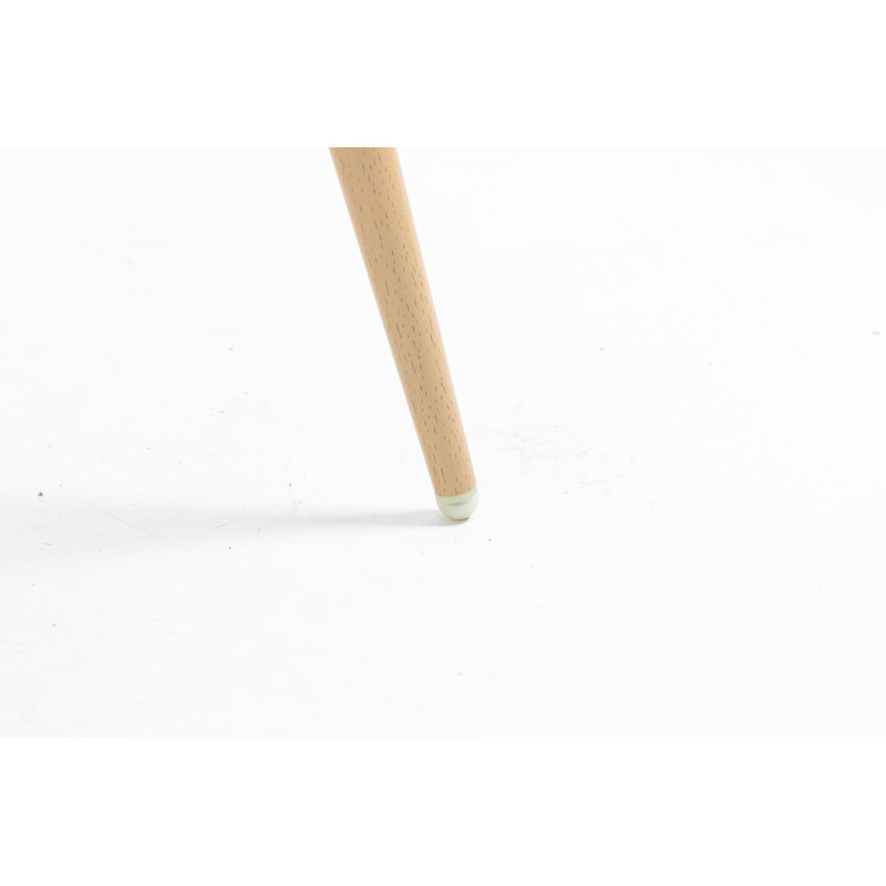 Chaise avec accoudoirs rembourrée Ancelin, Beige
