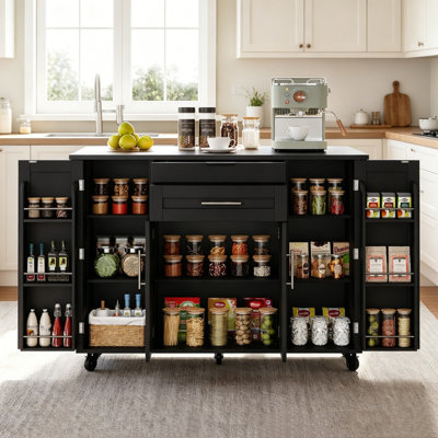 136 cm W Kitchen Island with Top