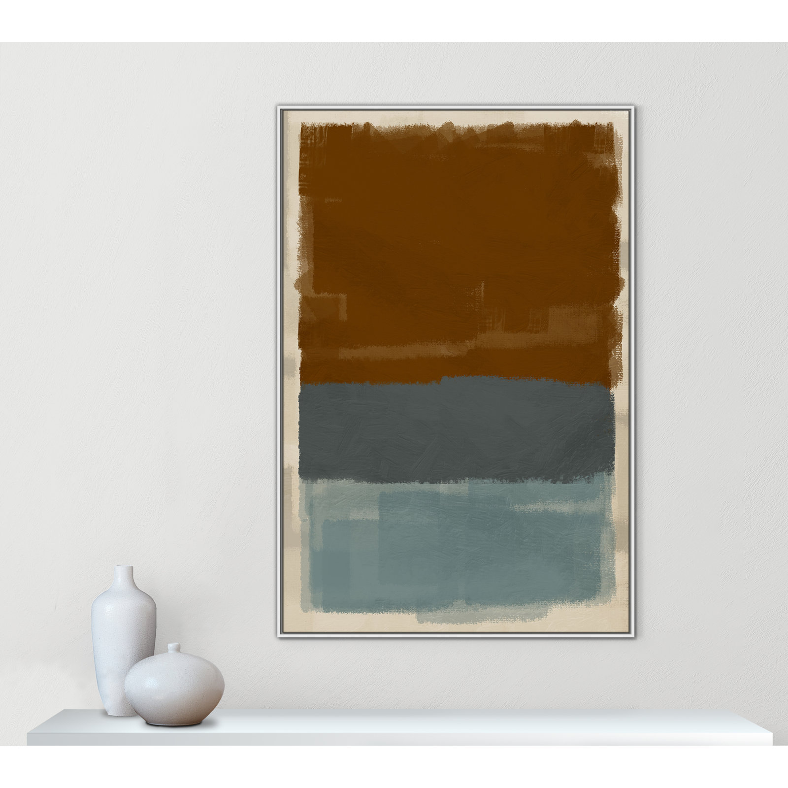 Turbulent Honesty Print by Marcus Prime, 41.5'' W x 61.5'' H, White Floater
