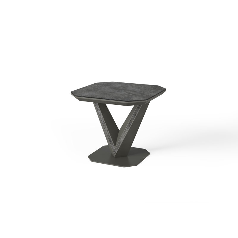 Dusek Pedestal End Table