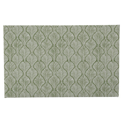 Elegant Palms Absorbent Non-Skid Rectangular Toilet Mat