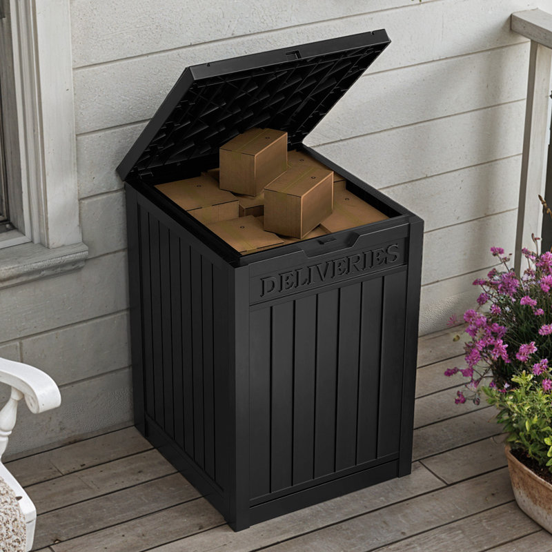 Boîte de rangement de boîte aux lettres verrouillable 51 gallons