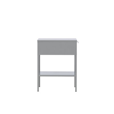 Bethony 40cm W Steel Bedside Table