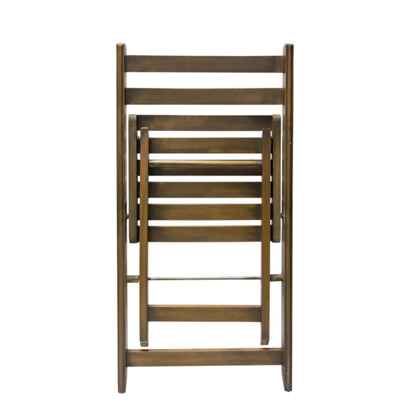 Hong Wood Folding Chair, Antique Wash