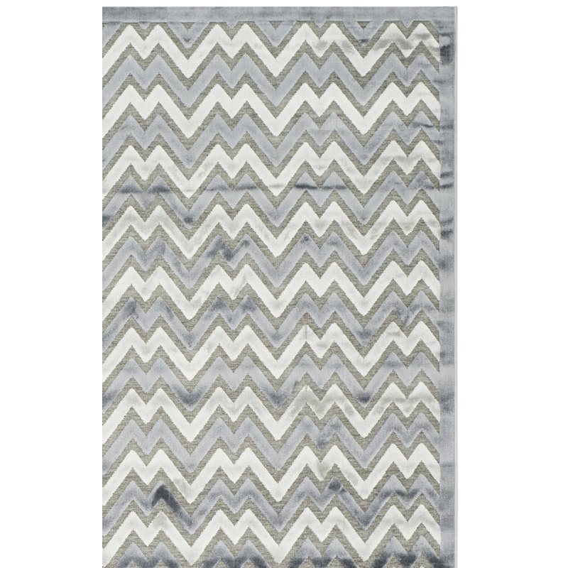 Drew Performance Chevron Rug, Rectangle 3' x 5'
