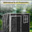 5X3ft Resin Outdoor Storage Shed Kit-Perfect To Store Patio Furniture