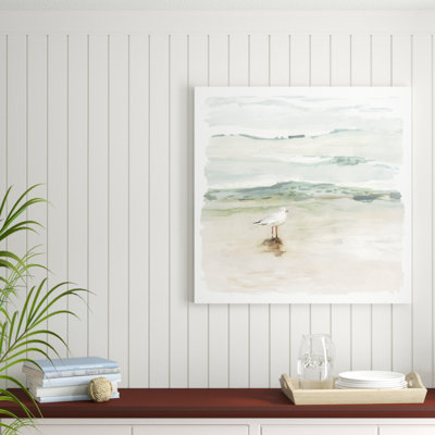 «Seagull Cove I» par Victoria Borges - peinture sur toile tendue