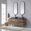 Meuble-lavabo double 60 po avec meuble-lavabo Carlon