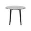 Ensemble de table de salle à manger, ensemble de 3 pièces, petit, abattant 35 po, cuisine, métal noir, stratifié gris, contemporain, moderne