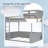 Queen Size Wooden Bunk Bed-209390384